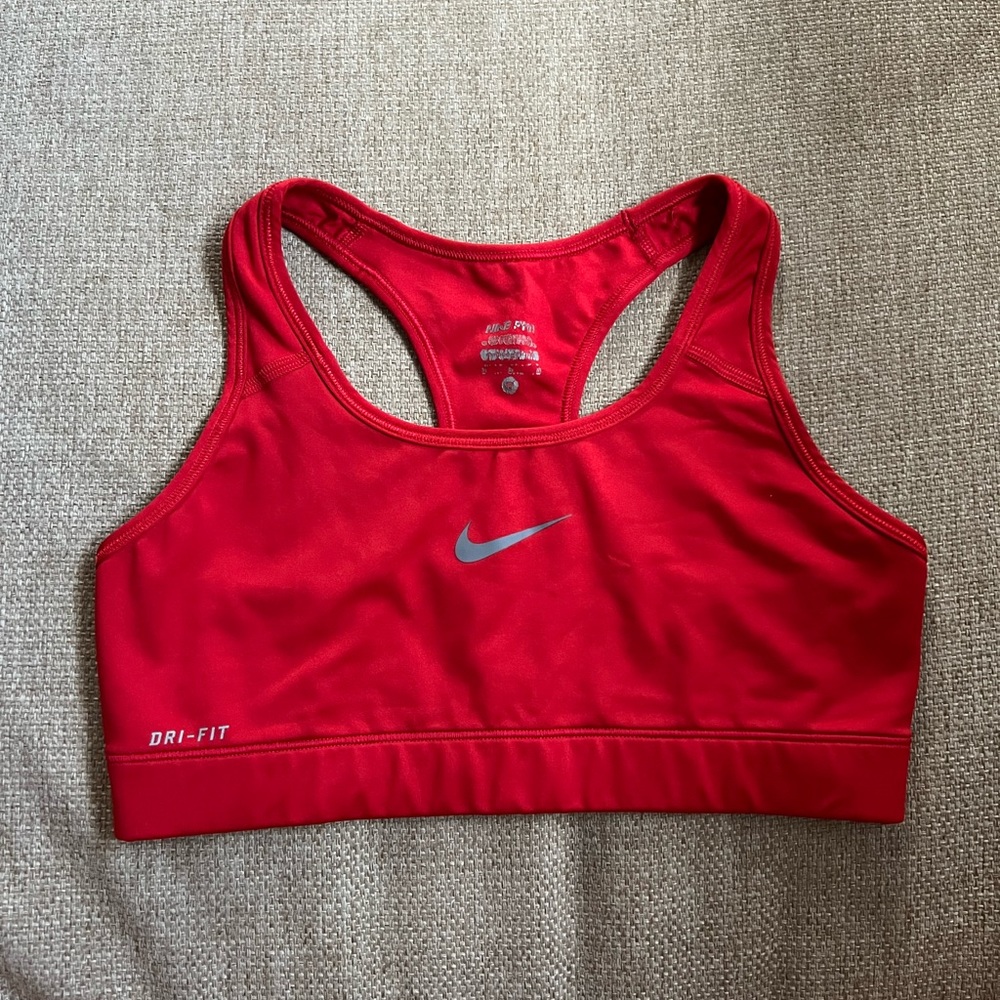 Red Nike Sports Bra